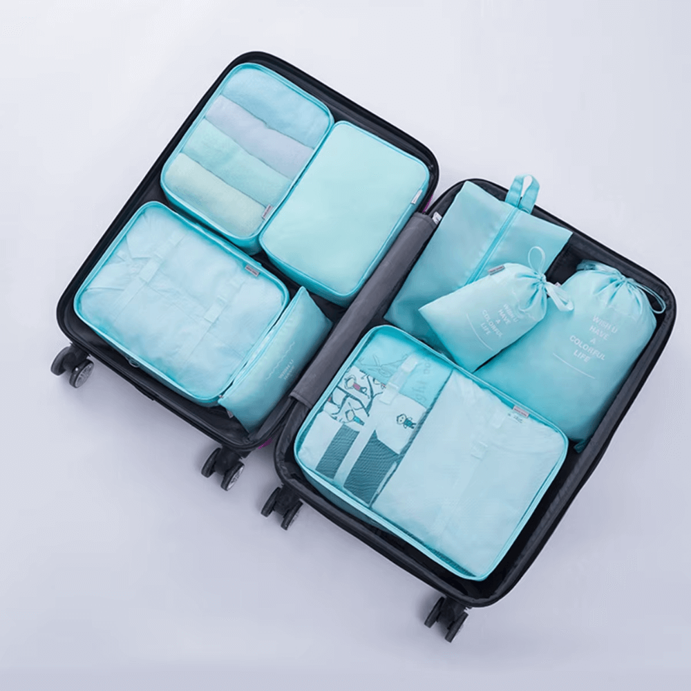 Organizador De Maletas Para Viaje Set 7 Piezas Impermeable