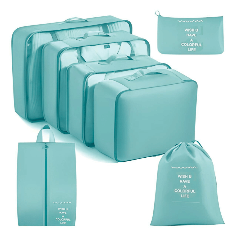 Organizador De Maletas Para Viaje Set 7 Piezas Impermeable