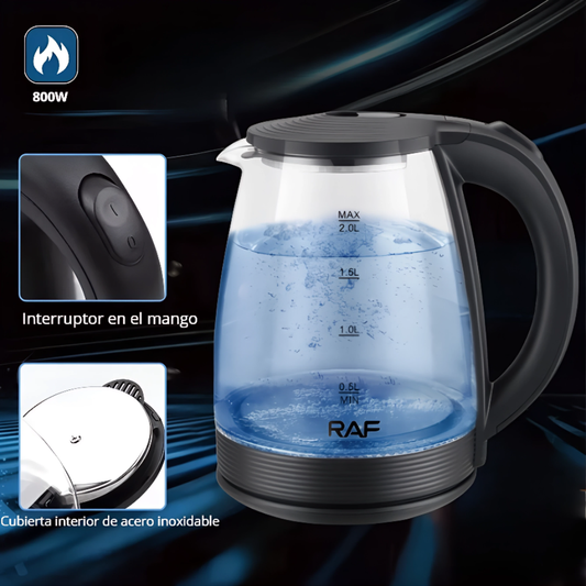 Hervidor De Agua Eléctrico Raf 2litros Base Acero Inoxidable RAF