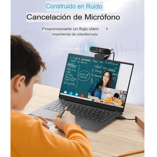 Cámara Webcam Audio Y Video Hd 1080p Web Reducción De Ruido