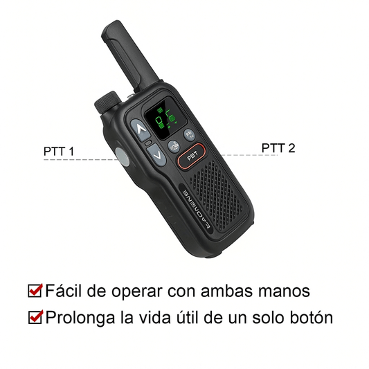 Radios De Comunicación Baofeng Walkie Talkie X2 Pantalla T18