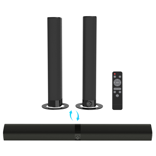 Barra De Sonido Desmontable 2en1 Para TV Altavoz Premium 80W