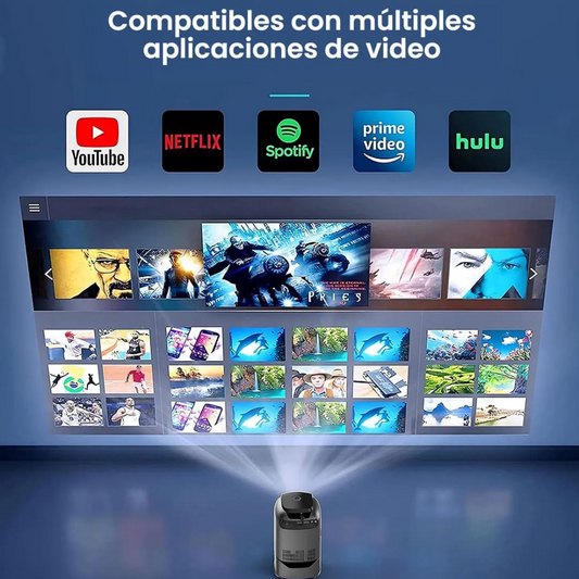 Proyector Android Ts-1 Plegable Wifi 2.4/5g Bluetooth 1080p