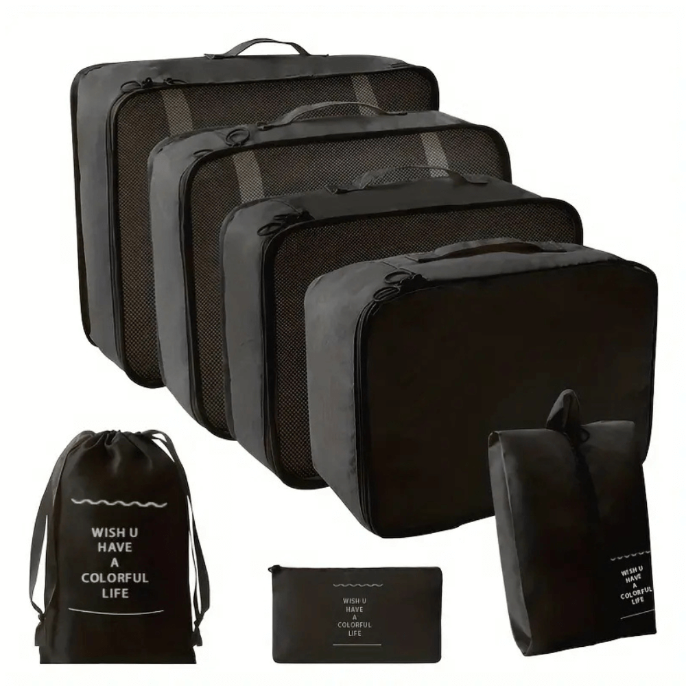 Organizador De Maletas Para Viaje Set 7 Piezas Impermeable