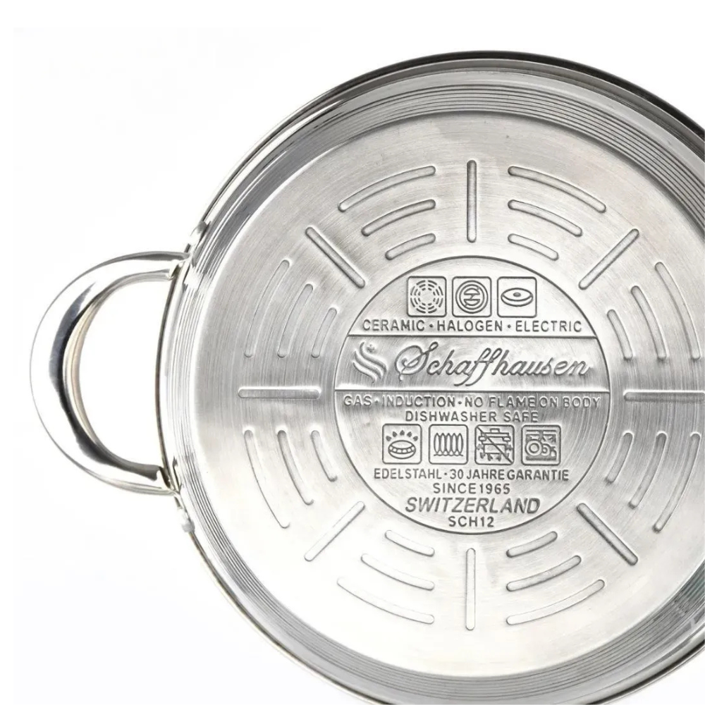 Bateria De Ollas Acero Quirurgico Schaffhausen Germany 12 Pz