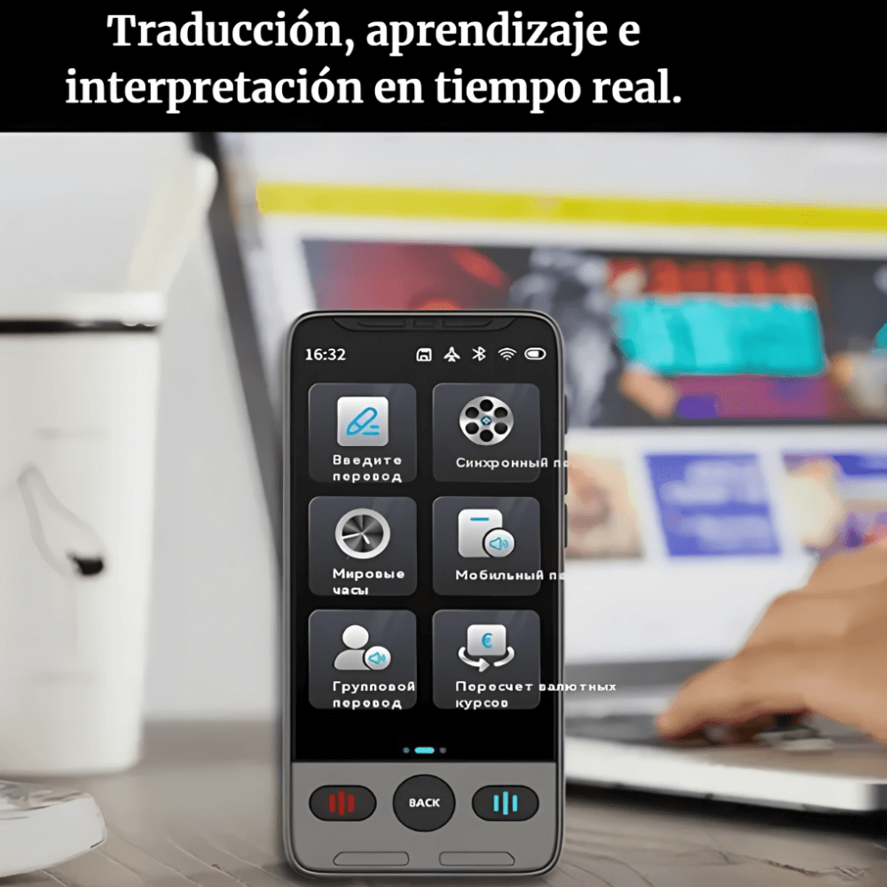 Traductor Voz Smart Ia Tiempo Real 142 Idiomas Portátil T02