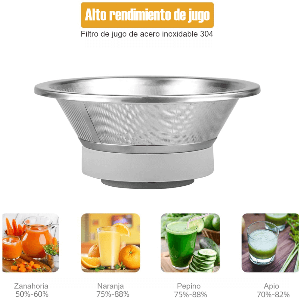 Extractor de Jugos 1000W Exprimidor RAF + Vaso de Zumo 450ml