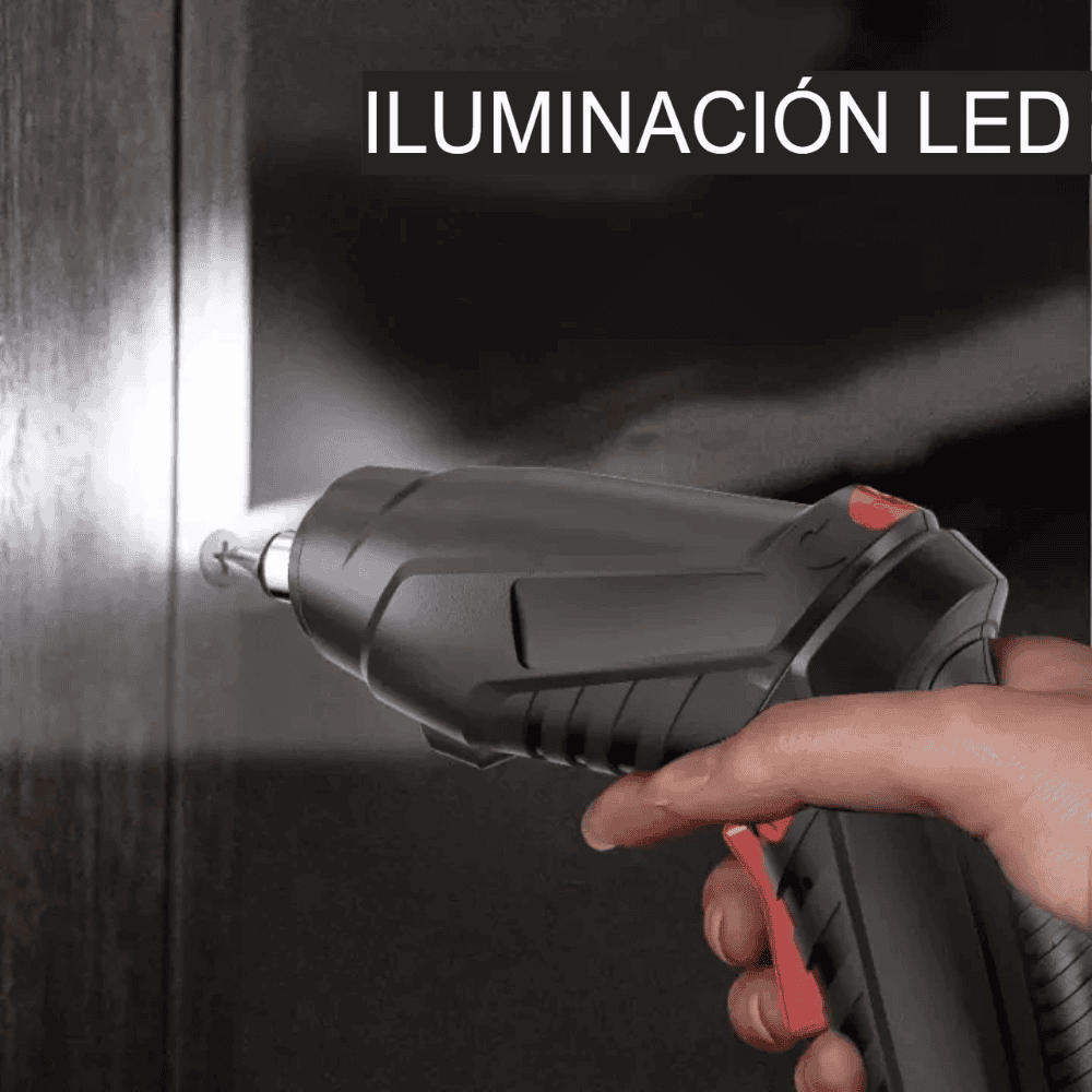 Taladro Destornillador Atornillador Eléctrico Recargable 45p