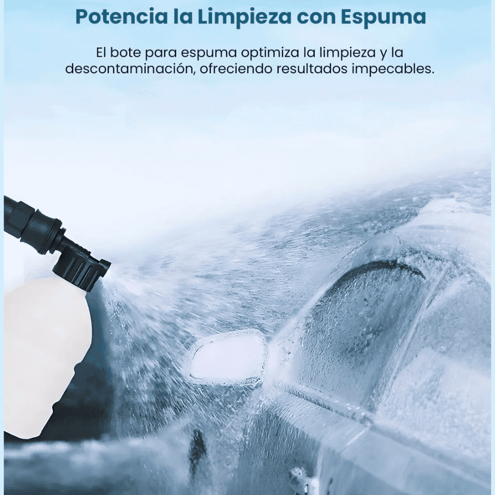 Hidrolavadora Alta Presión Recargable Portátil 48v 2baterías