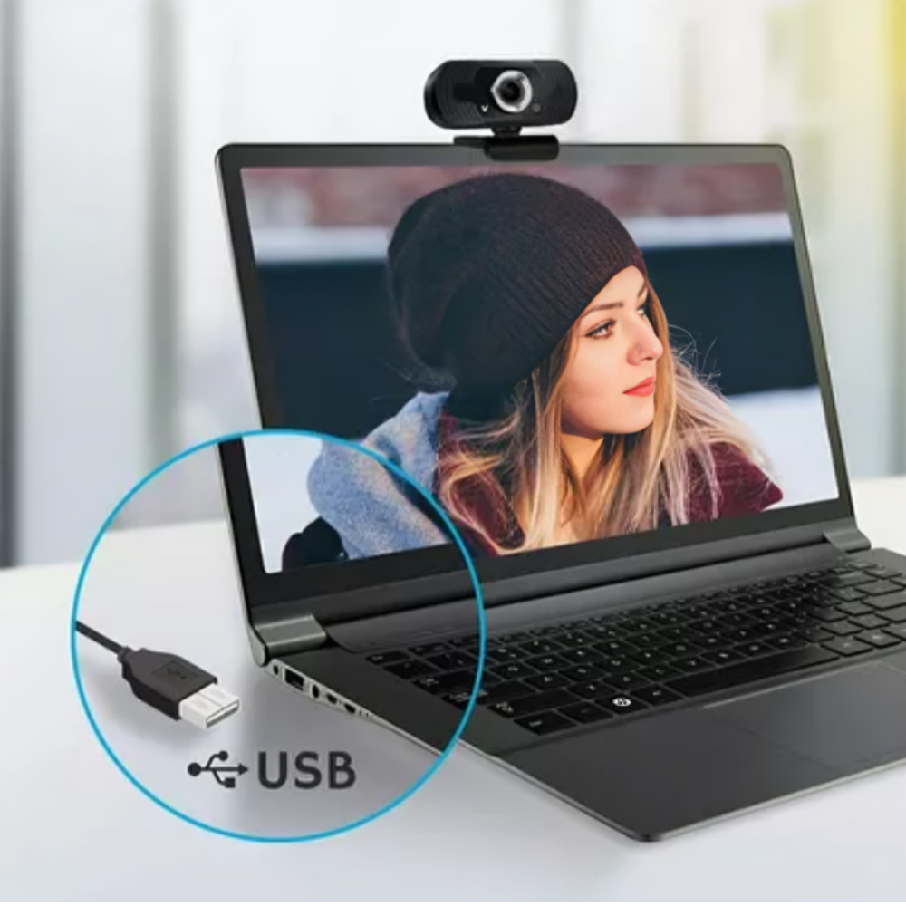 Cámara Webcam 2k Full Hd 360° Audio Y Video Usb X6