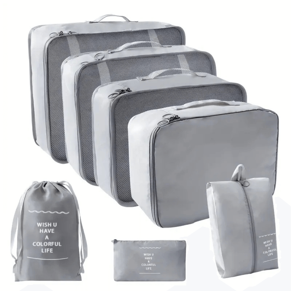 Organizador De Maletas Para Viaje Set 7 Piezas Impermeable