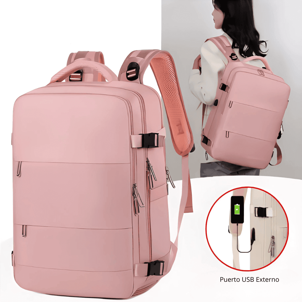 Morral De Mano Para Cabina De Viaje + Organizador Ropa 7 Set