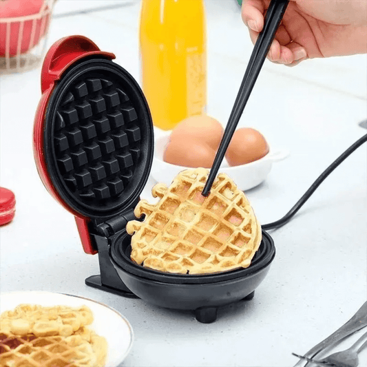 Mini Wafflera Eléctrica Doble Planchas Antiadherentes 110v