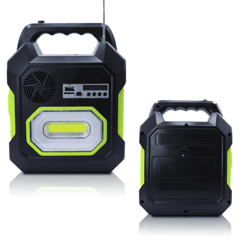 Gdsuper Sistema Iluminación Led Solar Cargador Radio Fm