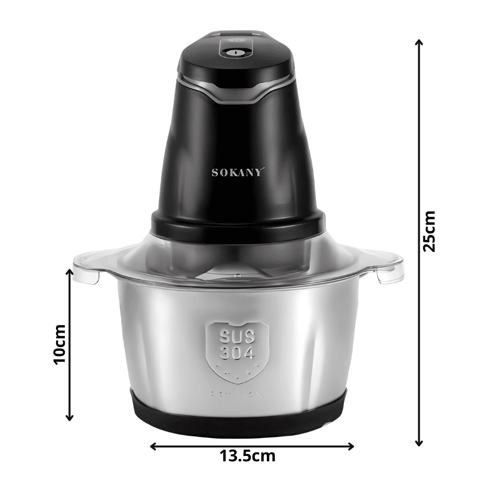 Procesador De Alimentos Picadora Eléctrica 400w 2.0l Sokany