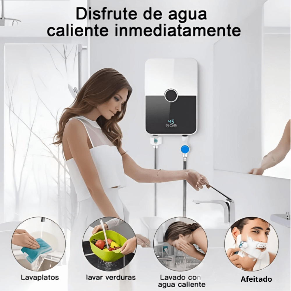 Calentador De Agua Eléctrico Temperatura Ajustable 22c A 55c