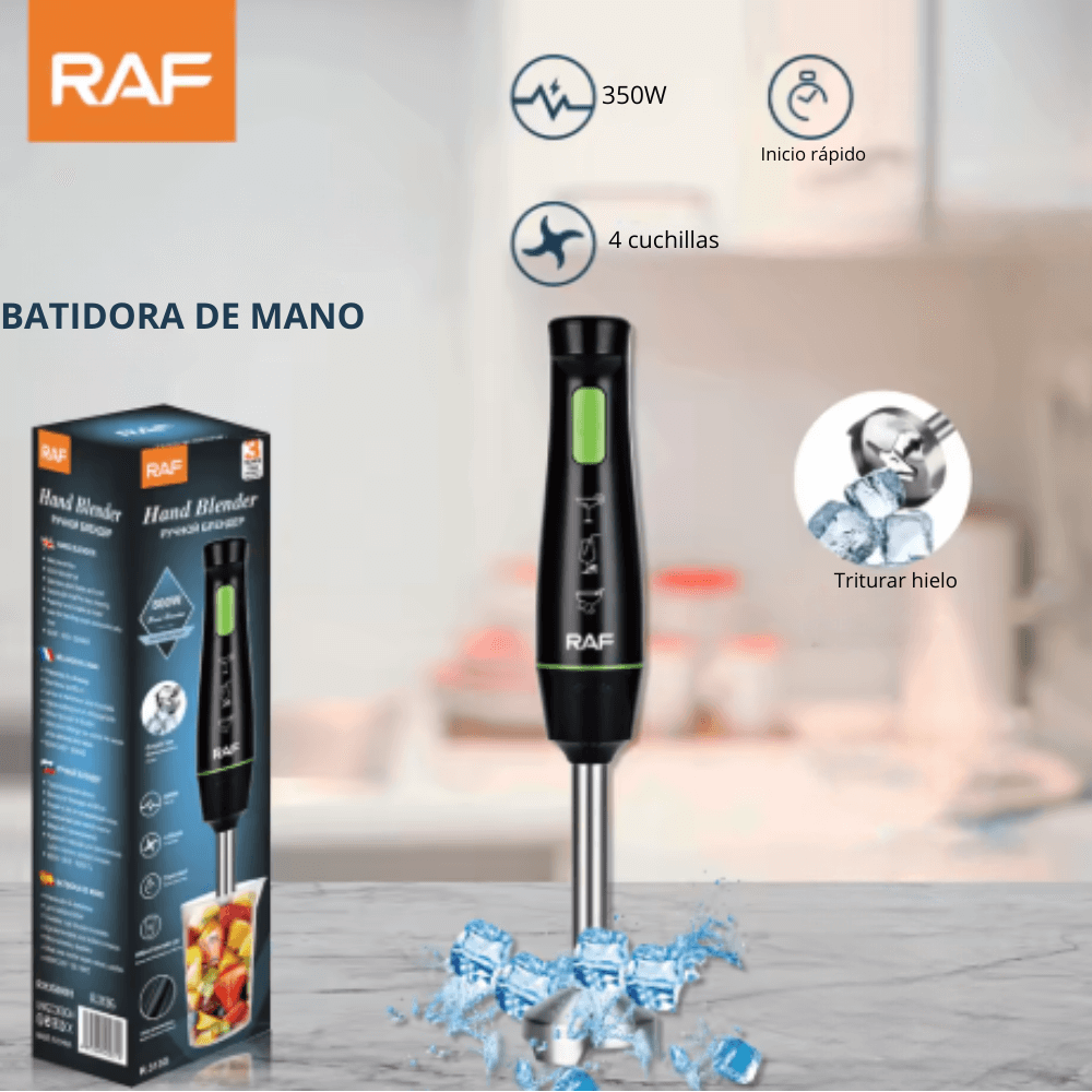 Batidora De Mano Eléctrica Multiusos 4 Cuchillas 350w Raf