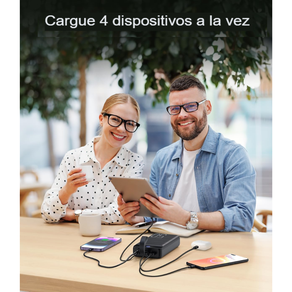 Power Bank Batería Externa Portátil 50.000 Mah Carga Rápida