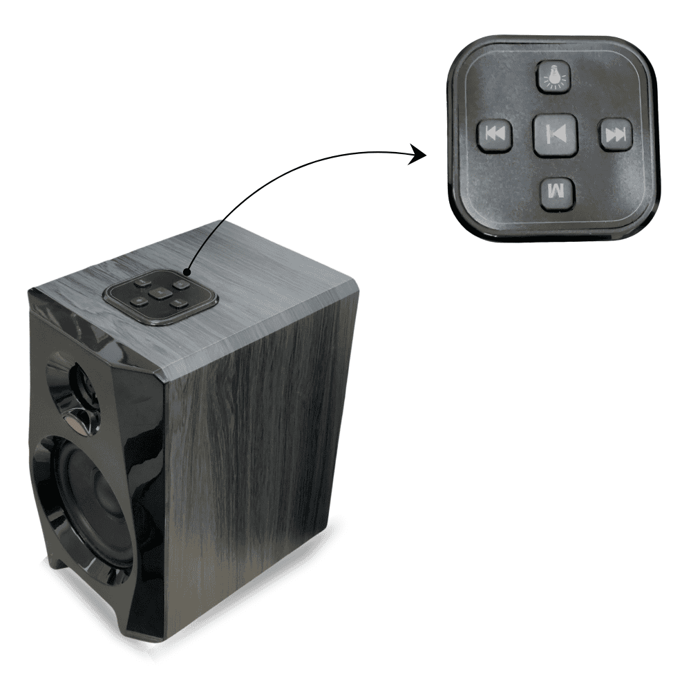 Altavoz Subwoofer Brodu 4 inch Bluetooth USB SD FM BTS-1288