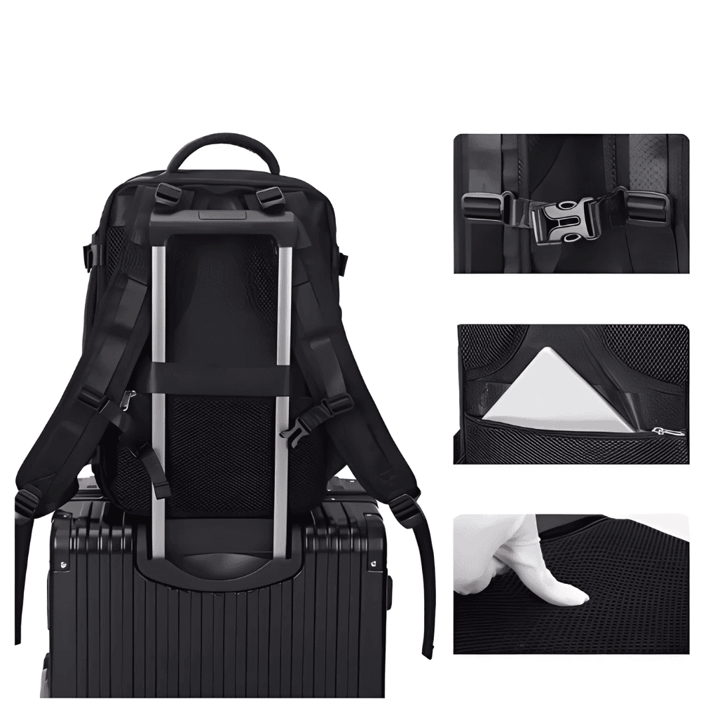 Morral De Mano Para Cabina De Viaje + Organizador Ropa 7 Set