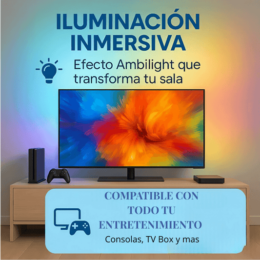 Cinta Luz Led Inmersión Tv Hdmi 55 A 65 Inch Ambilight 12v