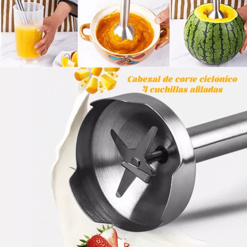 Batidora De Mano Eléctrica Multiusos 4 Cuchillas 350w Raf