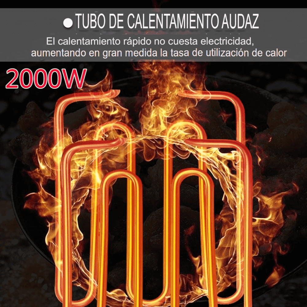 Freidora Eléctrica 3.5L 2000W Acero Inoxidable Sokany