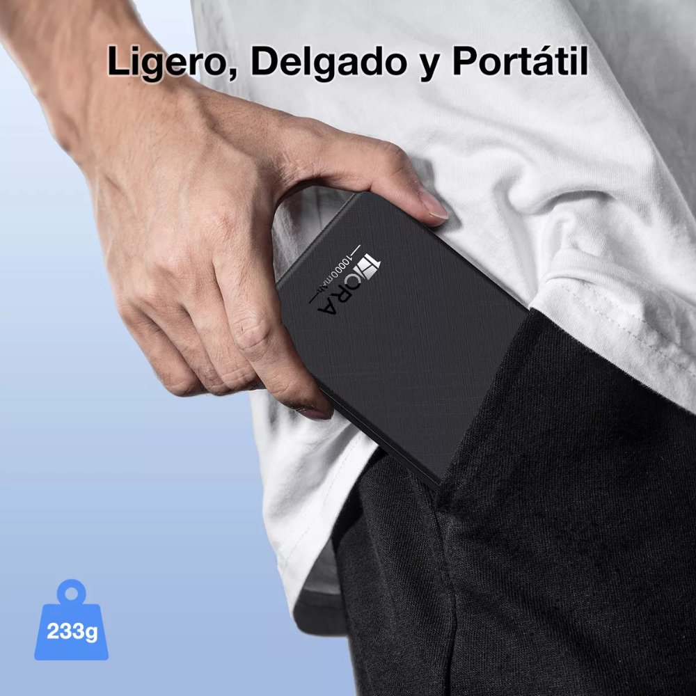 1hora Power Bank Batería Portátil 10.000mah 10.5w Gar263