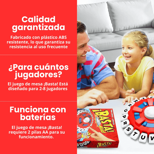 Juego De Mesa Basta Interactivo Palabras Agilidad Mental