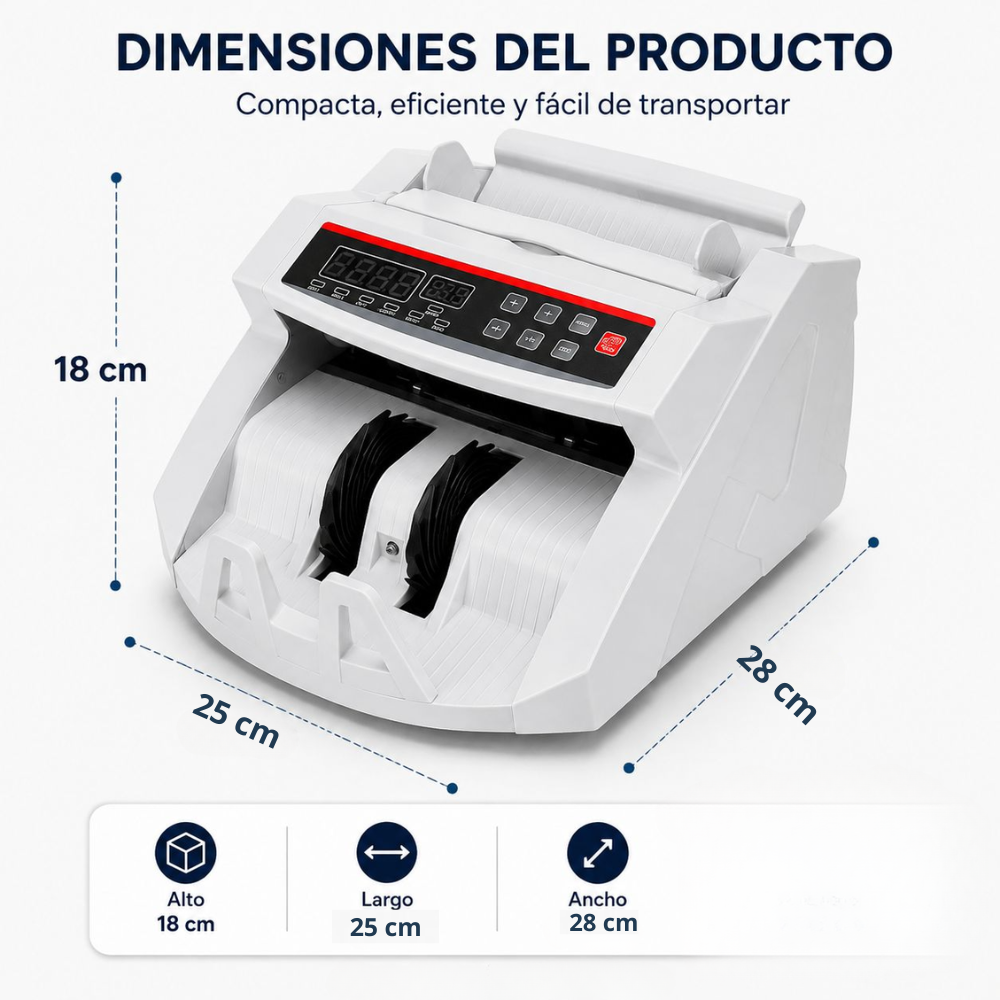 Máquina Contadora De Billetes Detector Falsos Bill Counter
