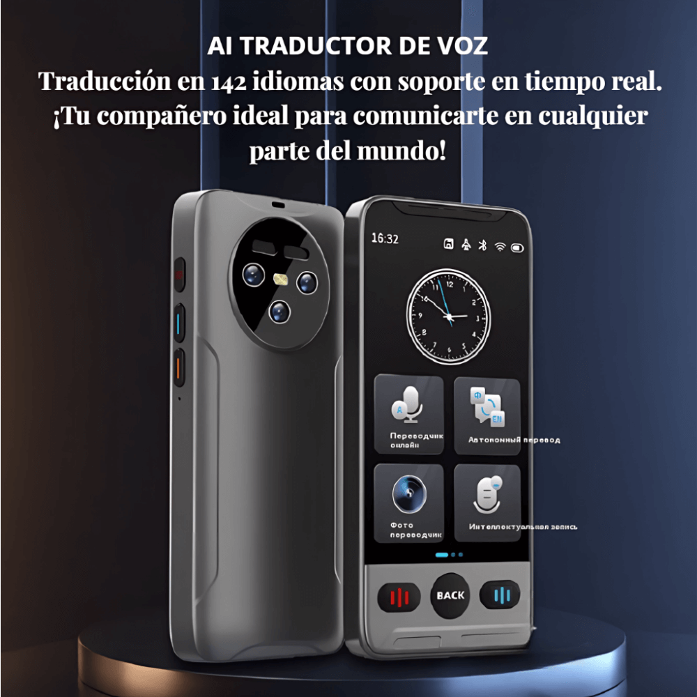 Traductor Voz Smart Ia Tiempo Real 142 Idiomas Portátil T02
