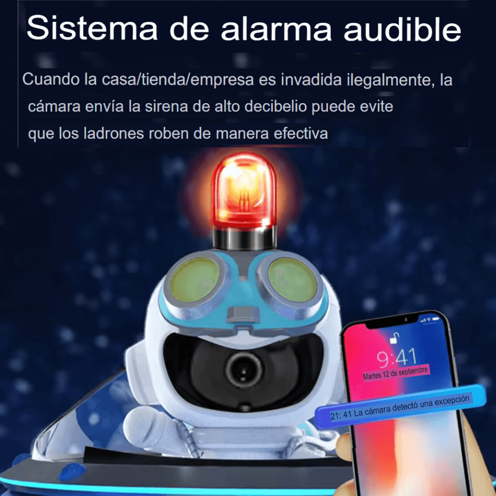 Cámara De Seguridad Robot Wifi Monitor De Bebé App Yoosee