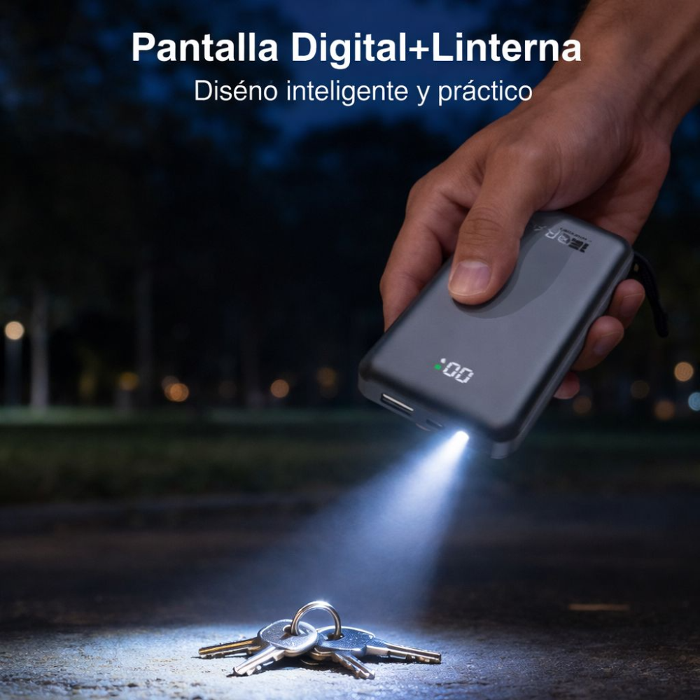 1hora Power Bank Batería Portátil 10.000mah 22.5w Bat101