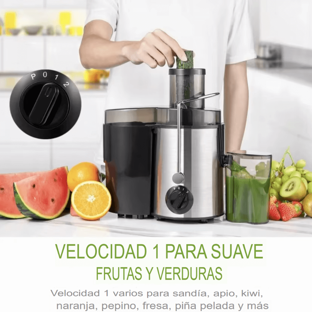 Extractor de Jugos 1000W Exprimidor RAF + Vaso de Zumo 450ml