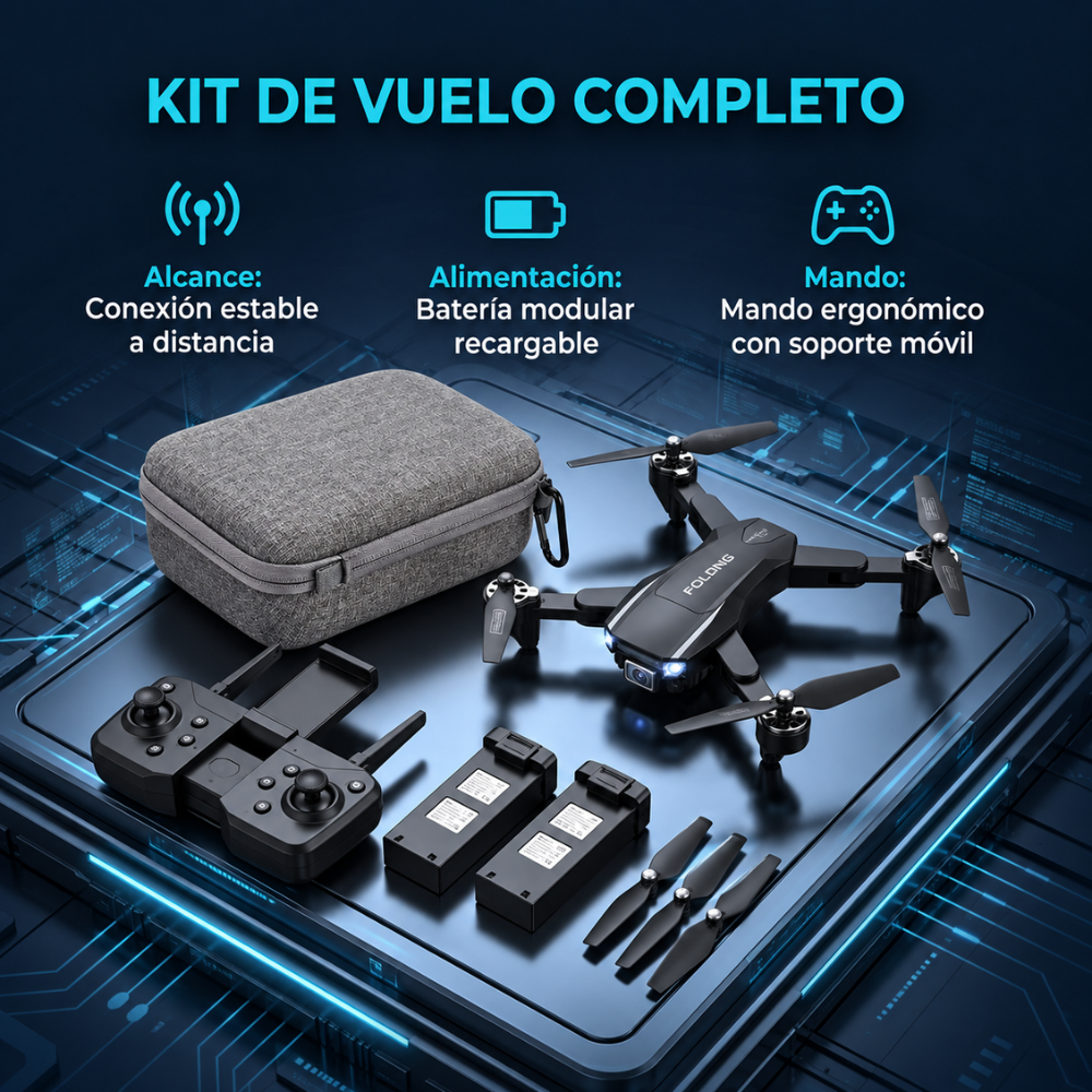 Drone GPS Camara 720P HD Wifi Motor Brushless Dual Batery S6