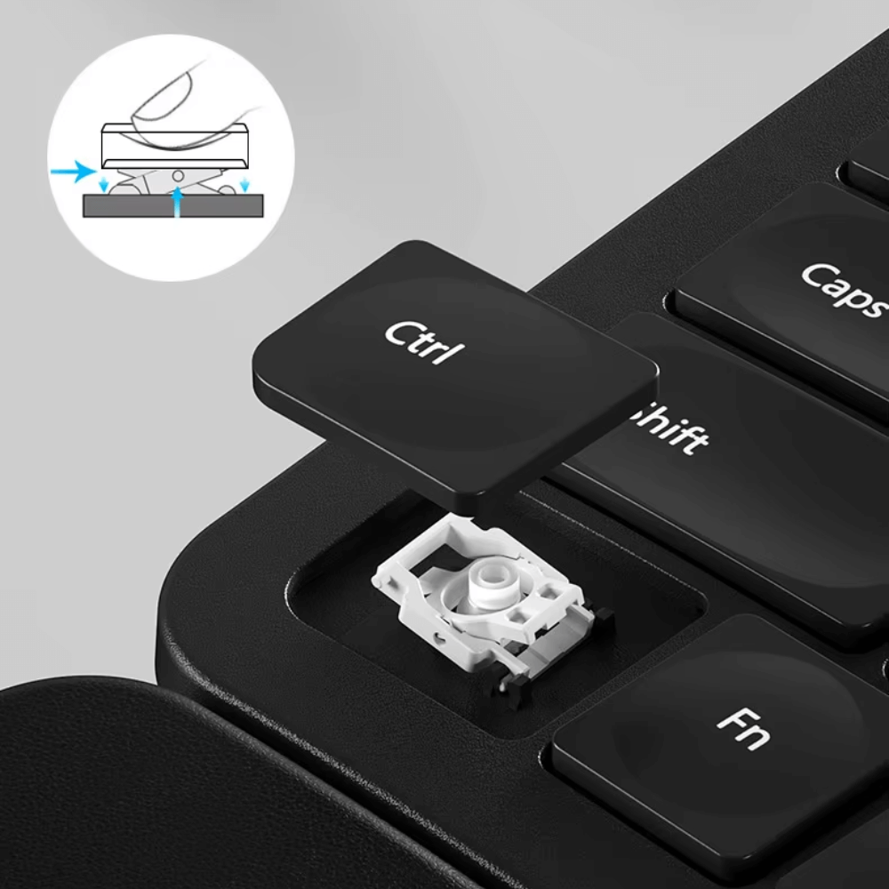Combo Teclado Ergonómico y Mouse Inalámbricos USB 24G Weibo