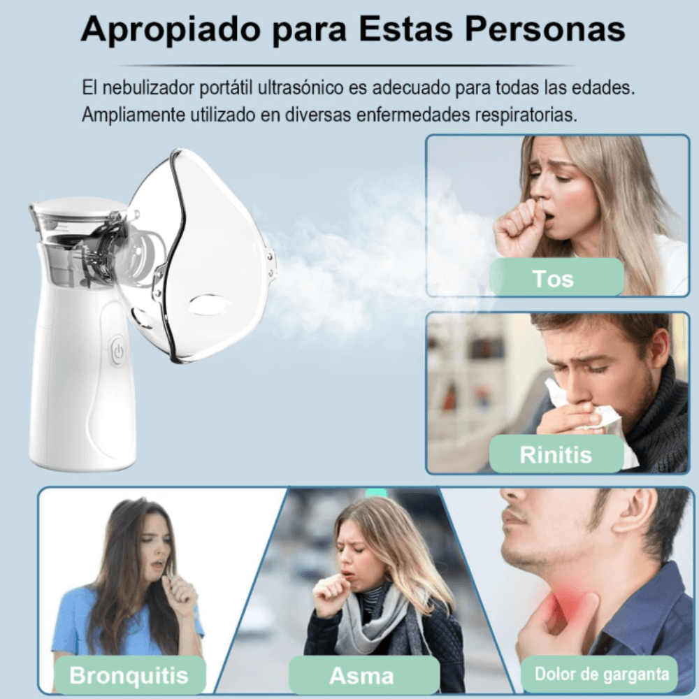 Nebulizador Portátil Adulto y Pediátrico Ultrasónico NL-01