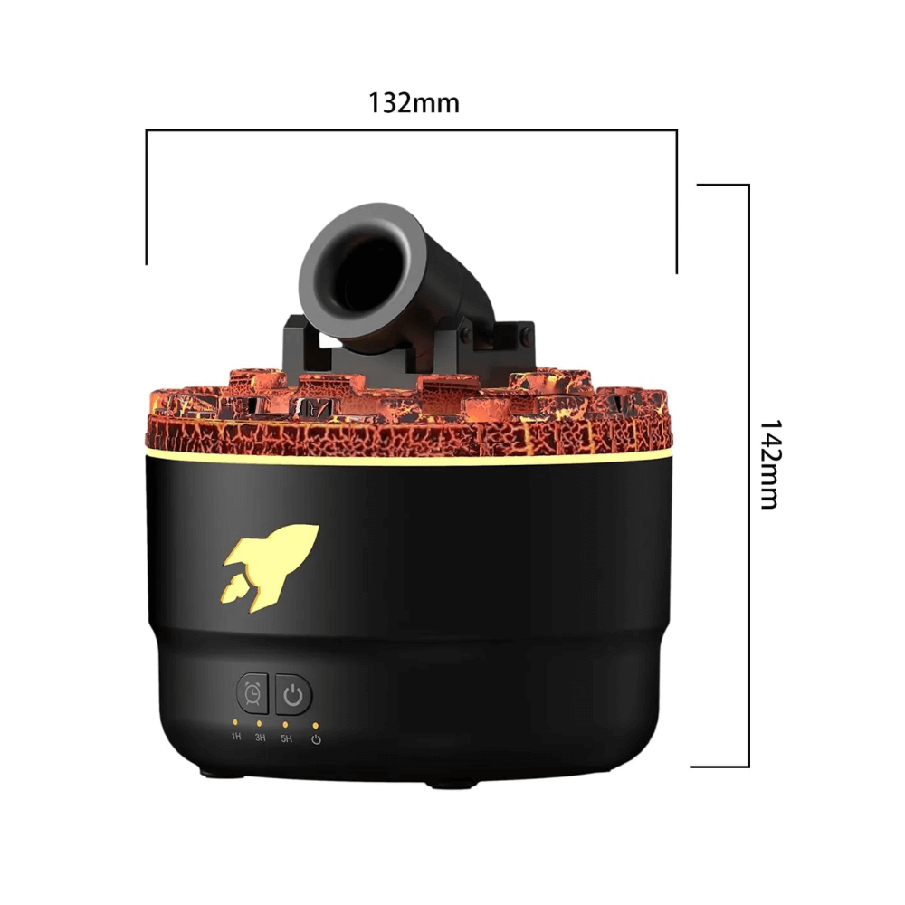 Humidificador Difusor De Aromas Cañon 280ml Ultrasonido 7led