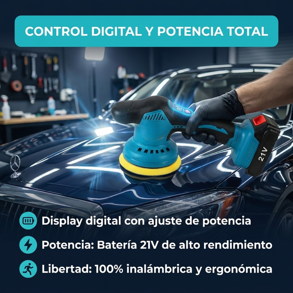 Polichadora Manual Inalámbrica Multifuncional Recargable 36V