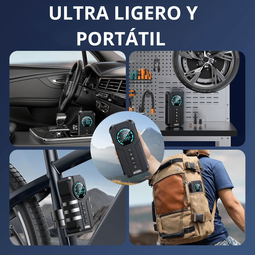 Arrancador Iniciador De Batería Portátil Compresor Aire 12v
