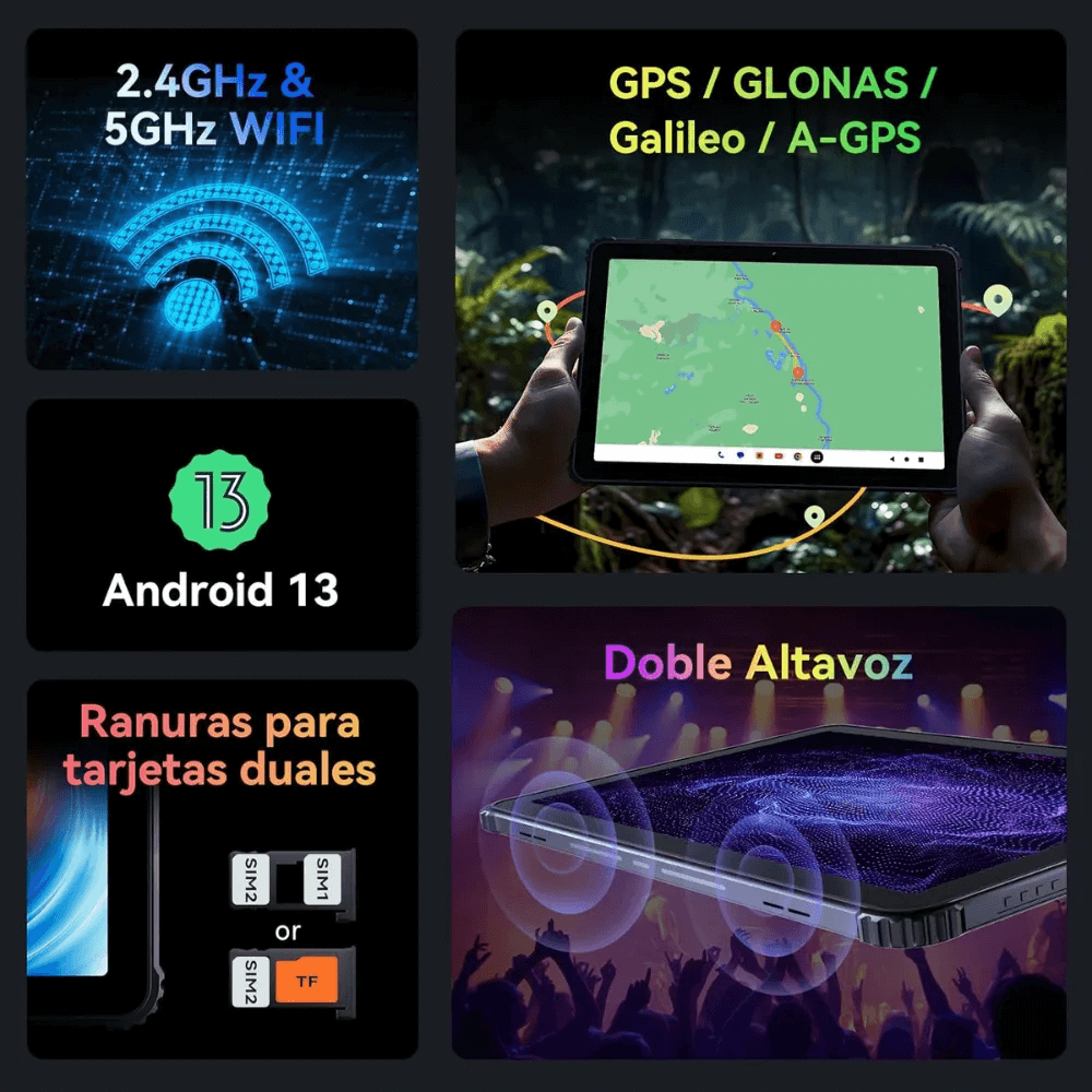Tablet Cubot Tab Kingkong 10.1 Hd Anti Golpes Doble Sim 4g