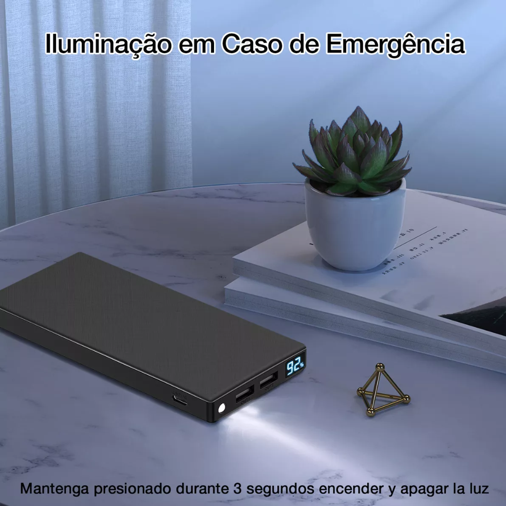 1hora Power Bank Batería Portátil 10.000mah 10.5w Gar263