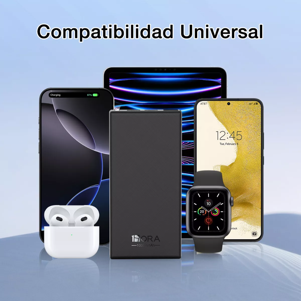 1hora Power Bank Batería Portátil 10.000mah 10.5w Gar263