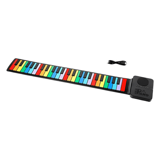Piano Eléctrico Flexible Enrollable Portátil 37 Teclas Usb