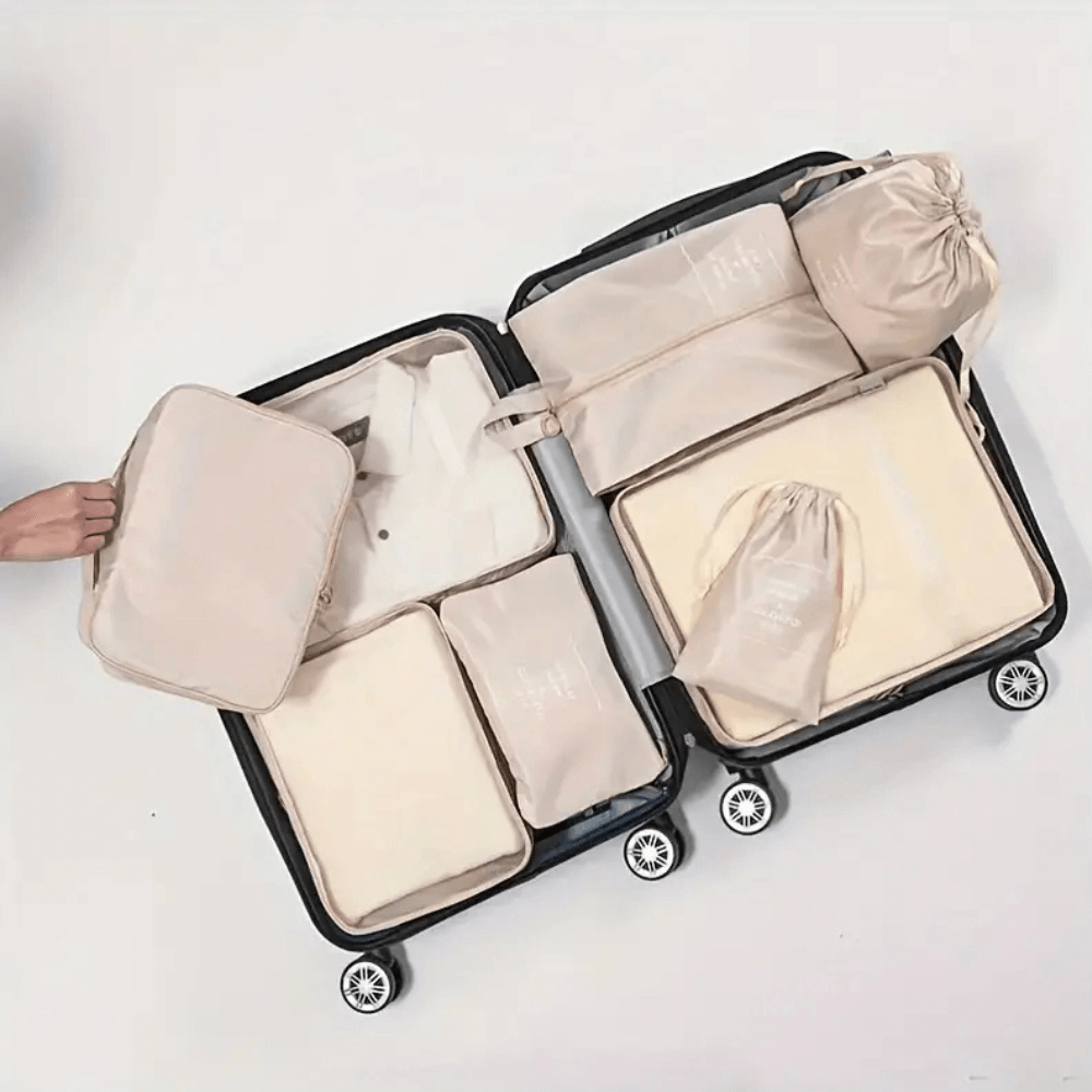 Organizador De Maletas Para Viaje Set 7 Piezas Impermeable