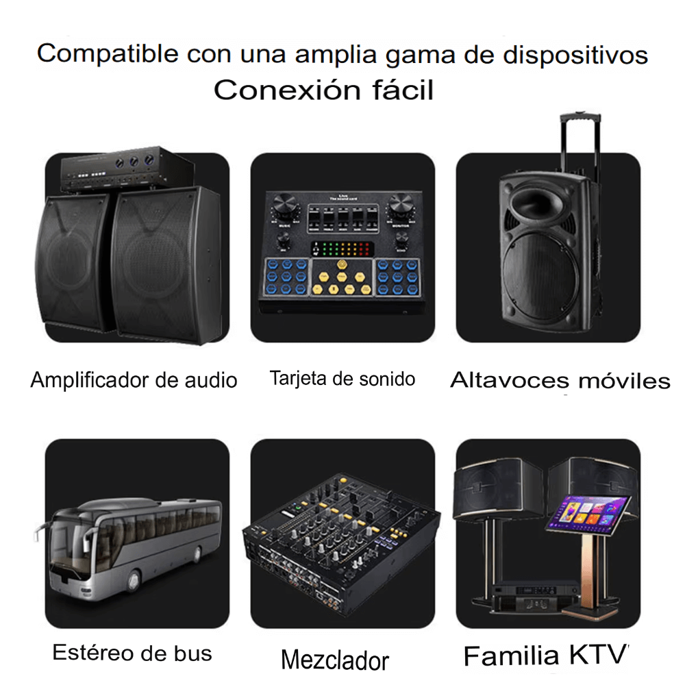 Micrófono Profesional Inalámbrico UHF Recargable TipoC DX801