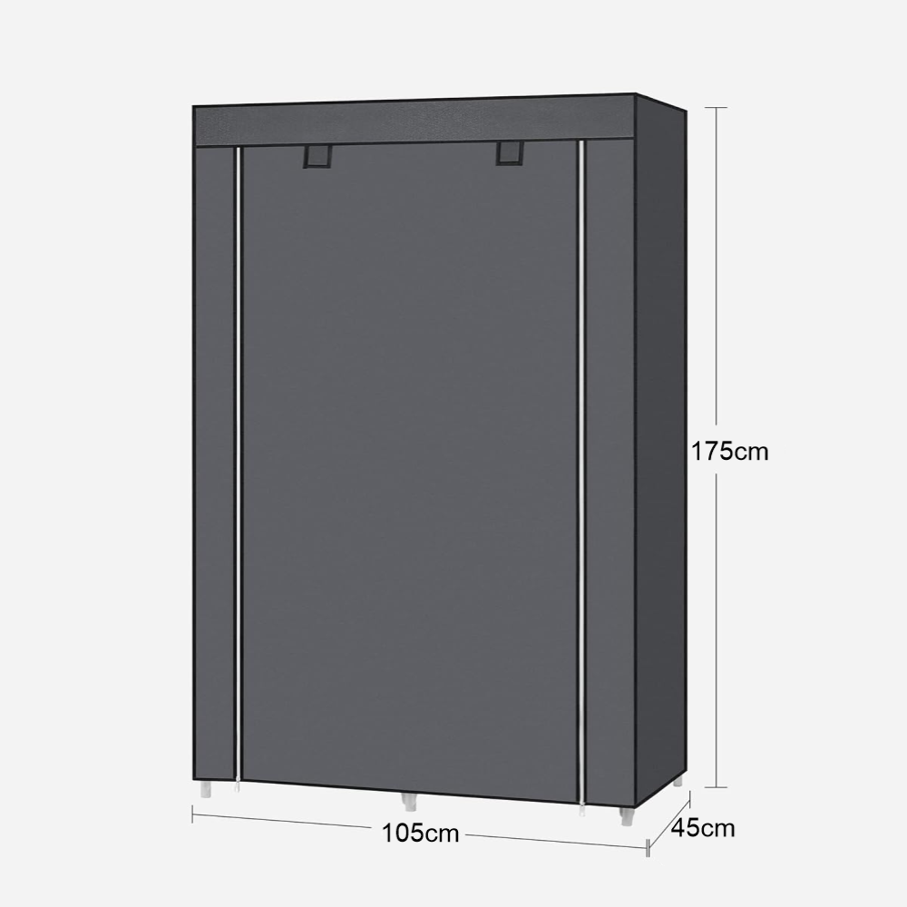 Armario De Tela Portátil Closet Organizador De Ropa Doble