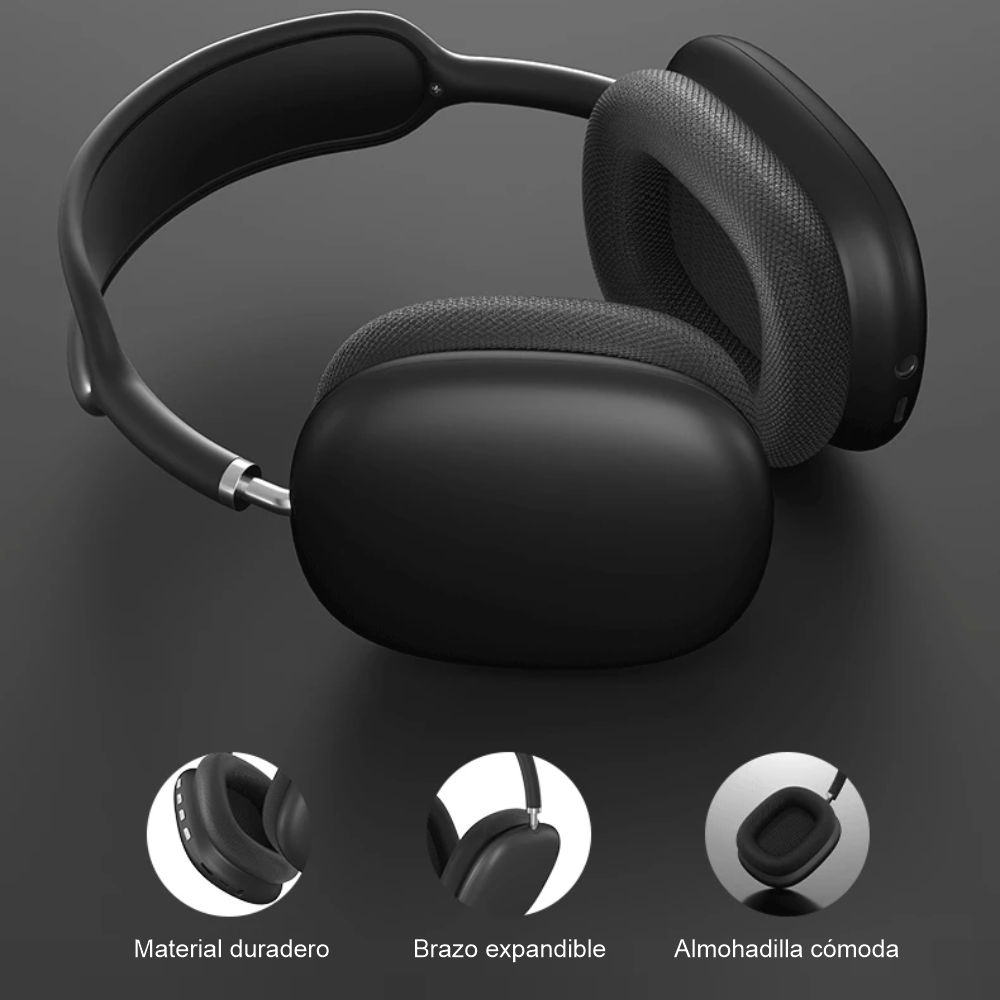 Audifonos Inalambricos Bluetooth Over Ear Diadema Estereo P9