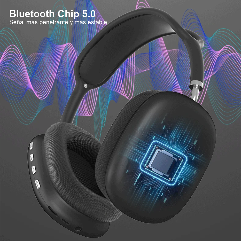 Audifonos Inalambricos Bluetooth Over Ear Diadema Estereo P9