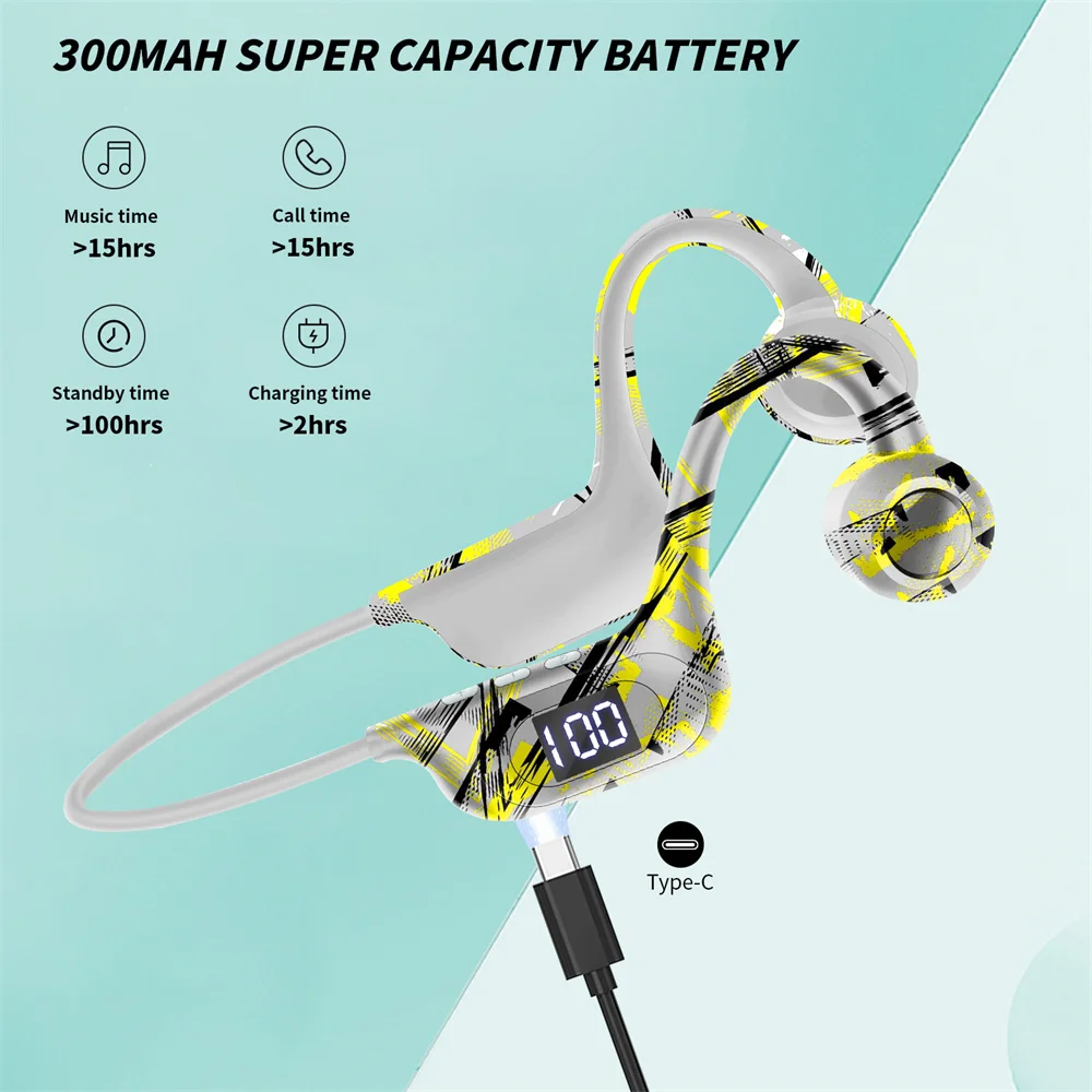 Audifonos De Conducción Osea Bluetooth Inalambricos Akz-g6